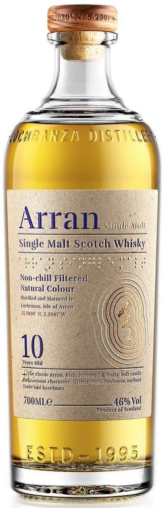Arran 10-Year-Old Single Malt Scotch Whisky, 46% (5cl) - Whisky - Caviste Wine