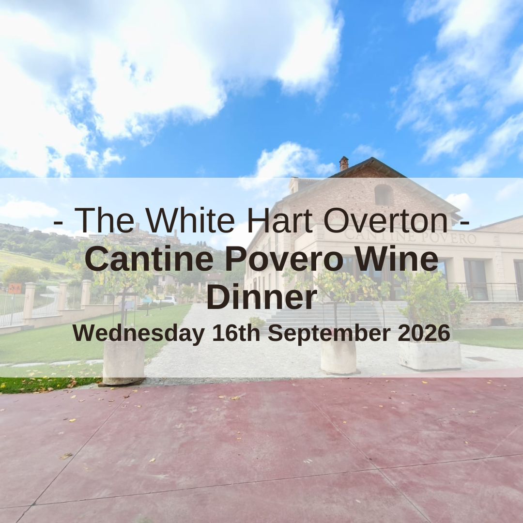 Cantine Povero Wine Dinner - The White Hart Overton - Wednesday 16th September 2026 at The White Hart