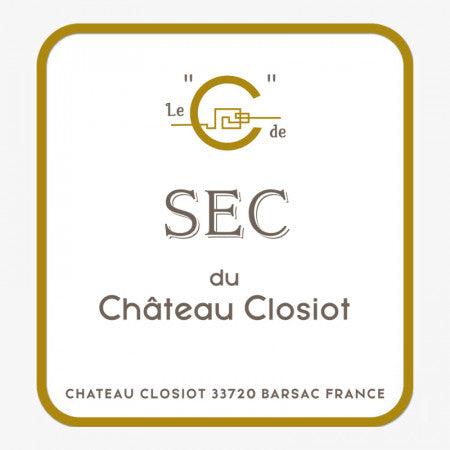 2022 Chateau Closiot Blanc C de Sec - White - Caviste Wine