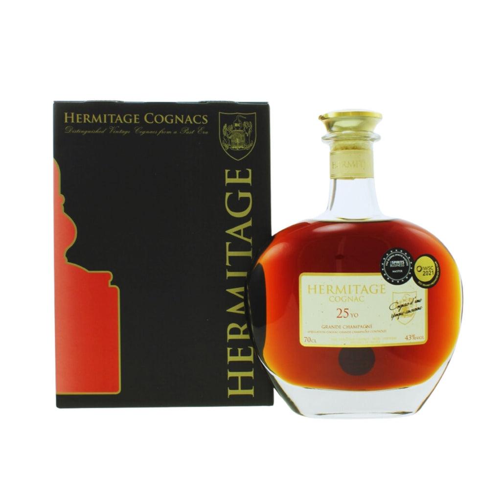 Bottle of Hermitage 25-Year-Old Grand Champagne Cognac, 43% - Caviste Wine