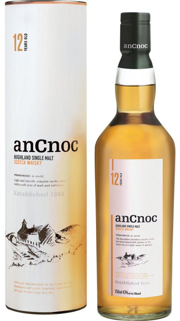 AnCnoc 12 - Year - Old, 43% - Whisky - Caviste Wine