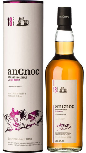 AnCnoc 18 - Year - Old, 46% - Whisky - Caviste Wine