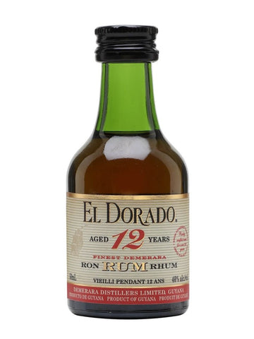 El Dorado 12 Year - Old Rum (5cl), 40% - Rum - Caviste Wine