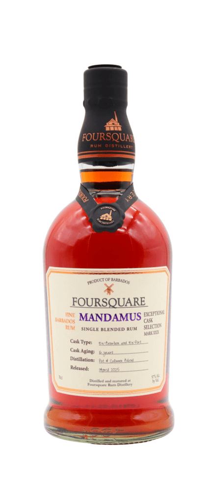 Foursquare, Exceptional Cask Series XXIX, Mandamus, 16yr old, Bourbon & Port Cask, Barbados Dark Rum 57% - Rum - Caviste Wine