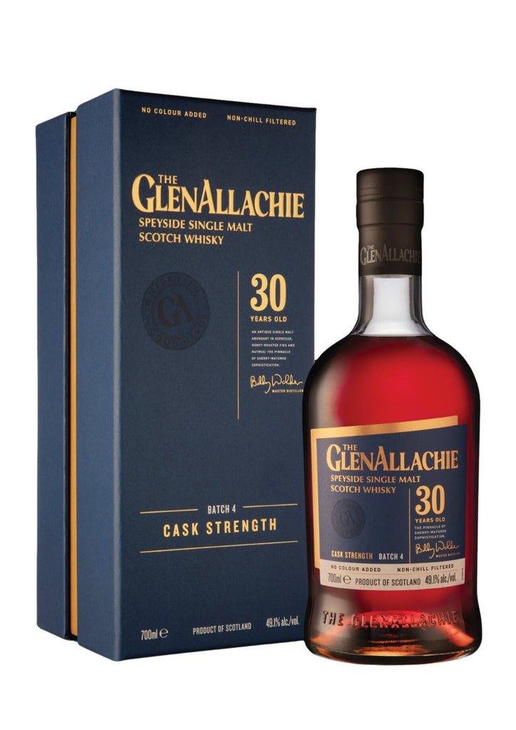 GlenAllachie 30-Year-Old Batch 4 Cask Strength Speyside Single Malt Whisky, 49.1% - Whisky - Caviste Wine