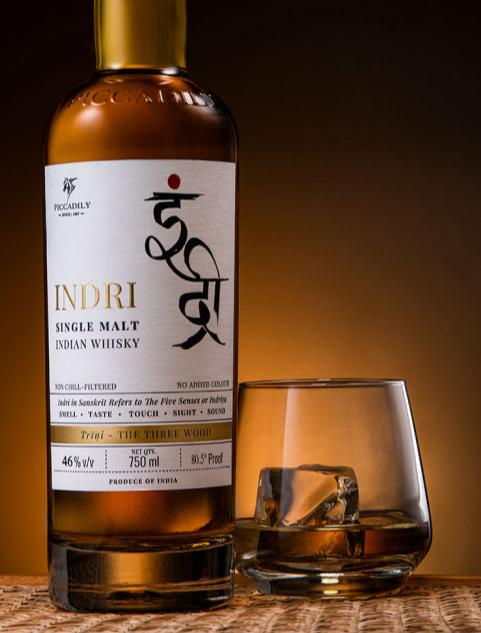 Indri Trini Single Malt Indian Whisky, 46% - Whisky - Caviste Wine
