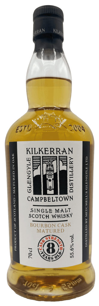 Kilkerran 8YO Bourbon Cask Matured Cask Strength 2025 Release, 55.6% - Whisky - Caviste Wine