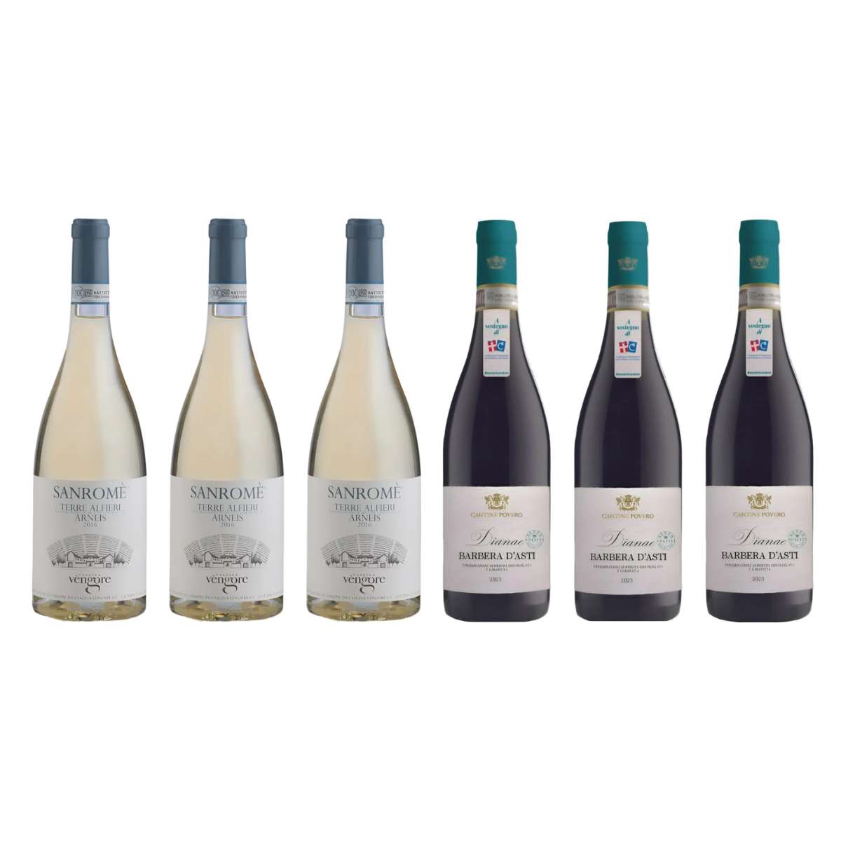 Povero's Piedmont Promise (Six Bottles) | Caviste Wine