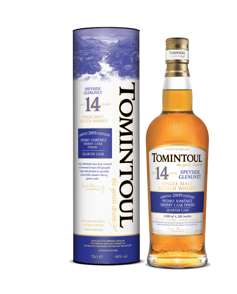 Tomintoul 14 - Year - Old 2009 Pedro Ximénez Sherry Quarter Cask Finish Whisky, 46.0% - Whisky - Caviste Wine