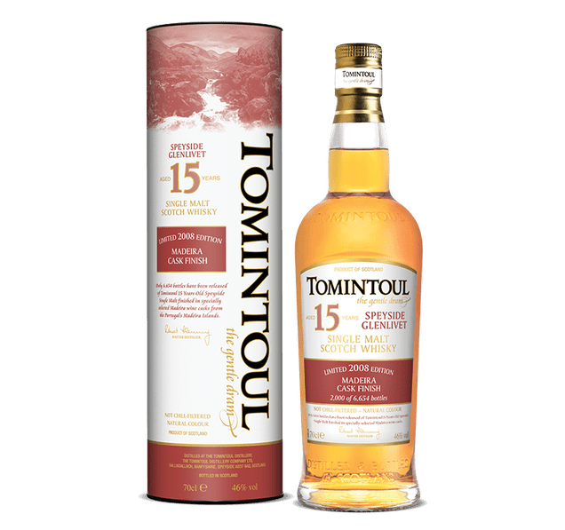 Tomintoul 15 - Year - Old 2008 Madeira Cask Finish Whisky, 46.0% - Whisky - Caviste Wine