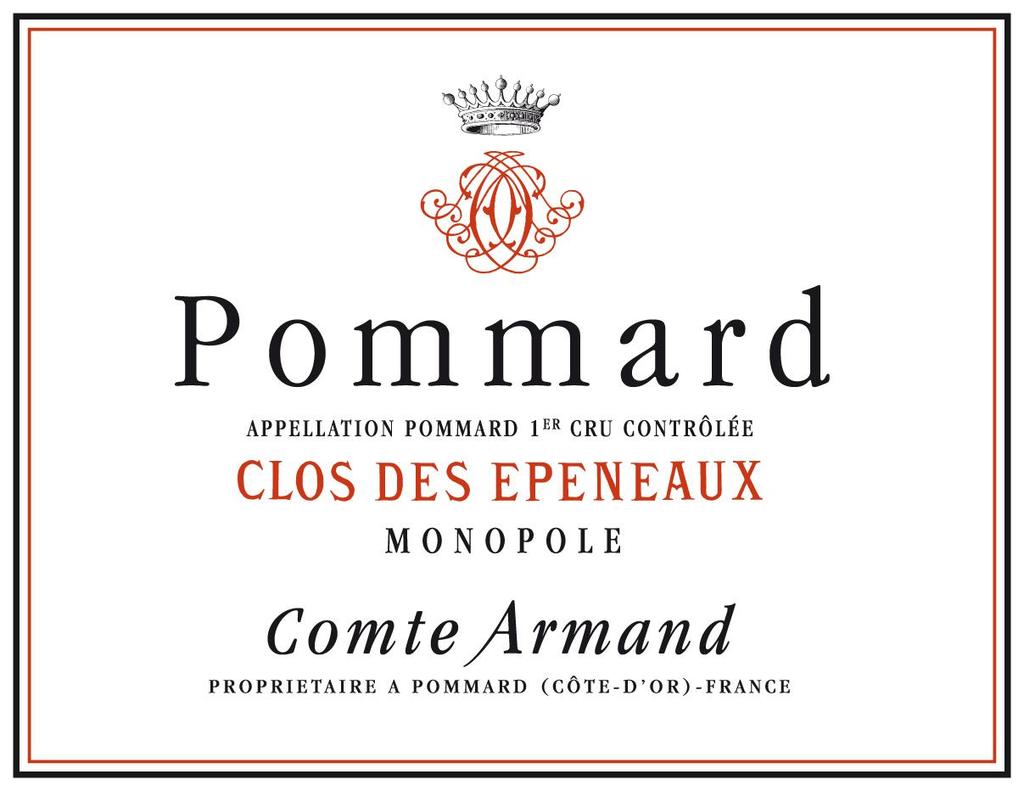 2016 Domaine du Comte Armand Pommard Clos des Epeneaux Premier Cru - Red - Caviste Wine