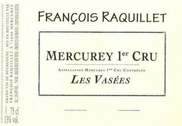 2016 Mercurey Rouge Les Vasees, Domaine Raquillet, Burgundy, France - Red - Caviste Wine