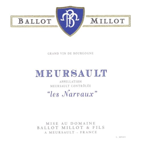 2016 Meursault 1er Cru Les Narvaux, Domaine Ballot-Millot, Burgundy, France - White - Caviste Wine