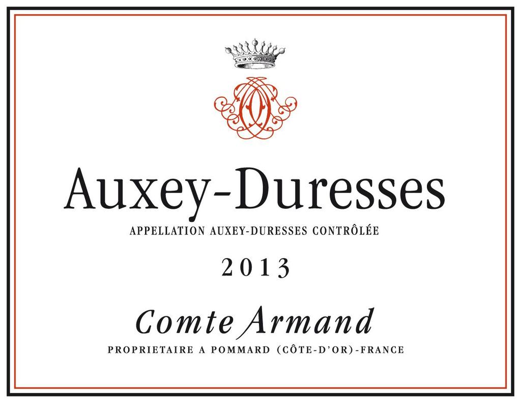 2017 Domaine du Comte Armand Auxey-Duresses Village Rouge - Red - Caviste Wine