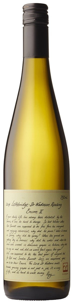 2017 Lethbridge Dr Nadeson Riesling - White - Caviste Wine