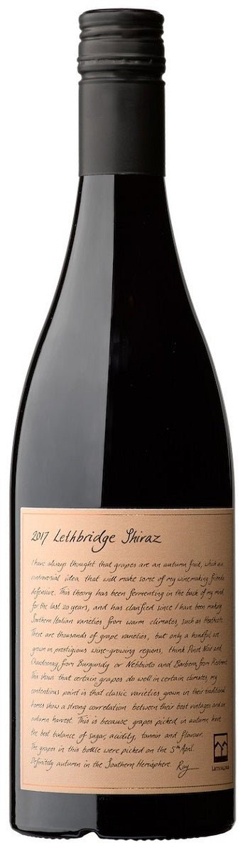 2017 Lethbridge Shiraz - Red - Caviste Wine