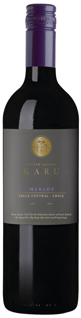 2019 Karu Merlot, Valle Central, Chile - Red - Caviste Wine