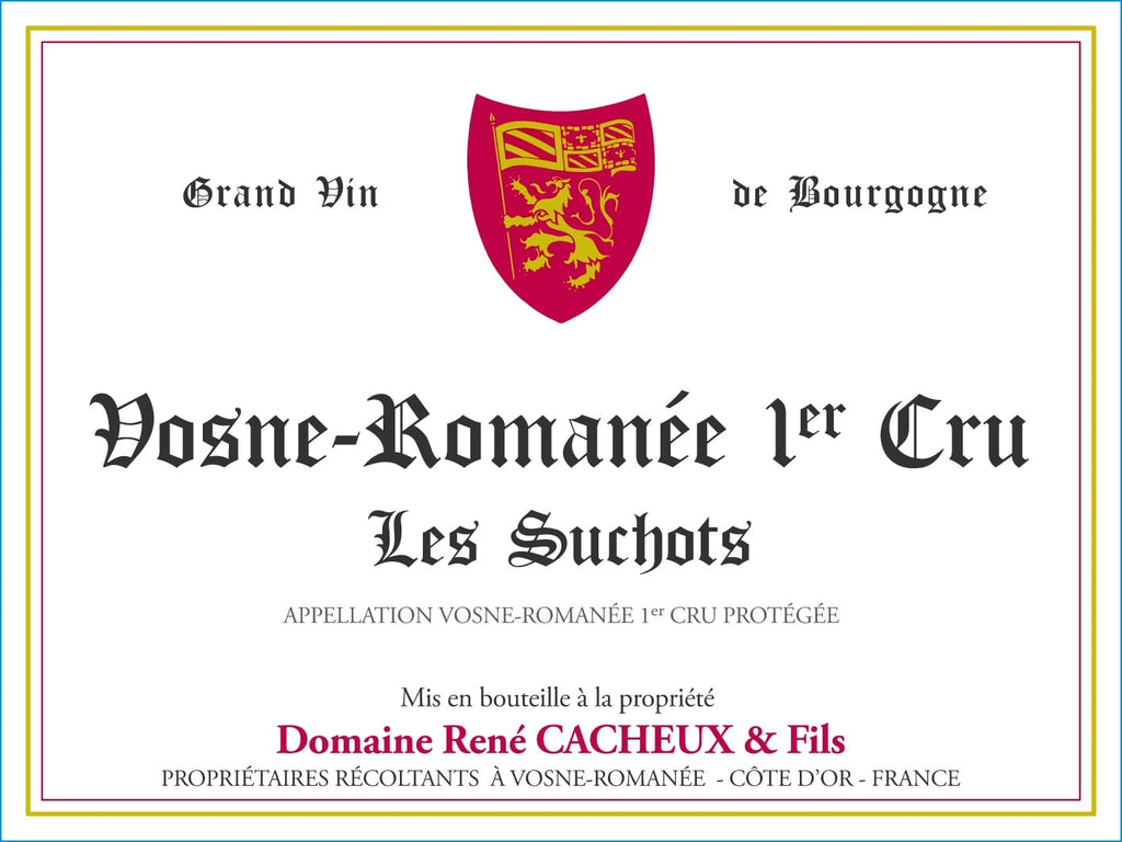 2020 Domaine René Cacheux Vosne-Romanée 1er Cru 'Les Suchôts' - Red - Caviste Wine