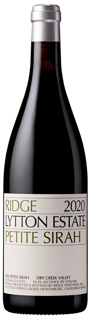 2020 Ridge Lytton Estate Petite Sirah - Red - Caviste Wine