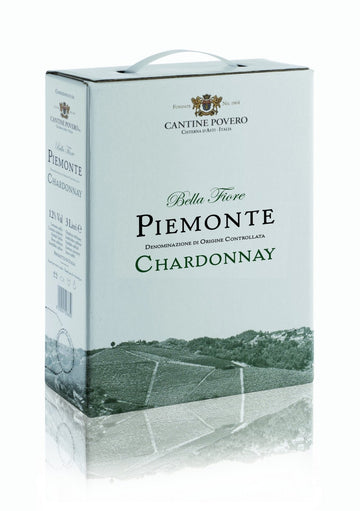 2021 Cantine Povero Bella Fiore Chardonnay (3L Bag-in-Box) - White - Caviste Wine