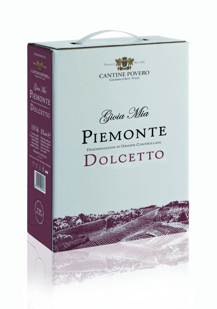 2021 Cantine Povero Gioia Mia Dolcetto (3L Bag-in-Box) - Red - Caviste Wine
