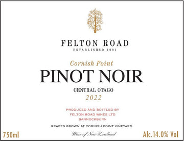 2022 Felton Road Cornish Point Pinot Noir - Red - Caviste Wine