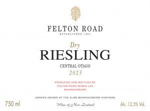 2023 Felton Road Dry Riesling - White - Caviste Wine