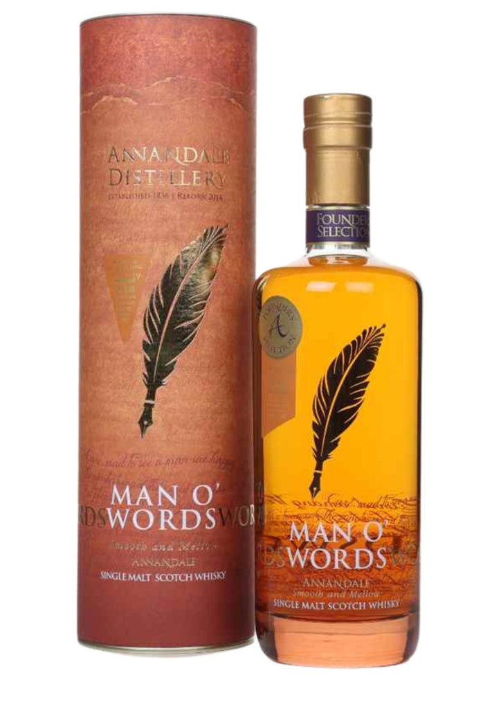 Annandale 2017 'Man O'Words' Founders Selection, STR Cask #306, Lowland Single Malt Scotch Whisky, 60.1% - Whisky - Caviste Wine