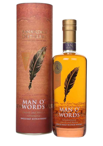 Annandale 2017 'Man O'Words' Founders Selection, STR Cask #306, Lowland Single Malt Scotch Whisky, 60.1% - Caviste Wine