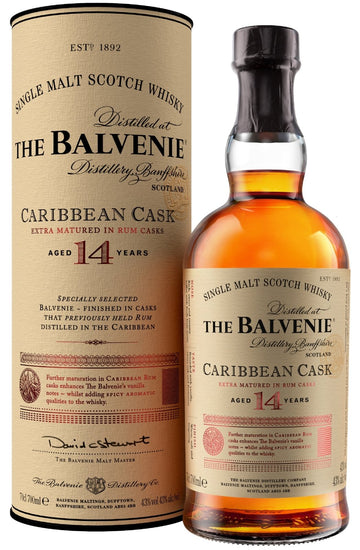 Balvenie 14-Year-Old Caribbean Cask Single Malt Scotch Whisky - Whisky - Caviste Wine