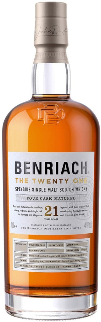 BenRiach 21-Year-Old Speyside Single Malt Scotch Whisky - Whisky - Caviste Wine