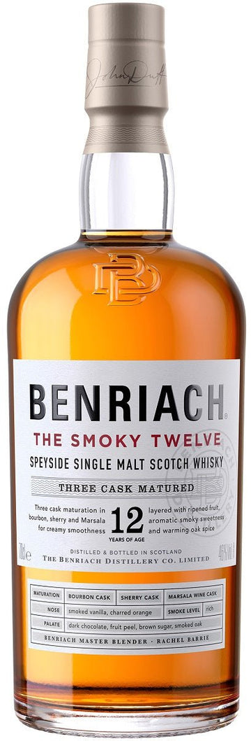 BenRiach The Smoky 12-Year-Old Speyside Single Malt Scotch Whisky - Whisky - Caviste Wine