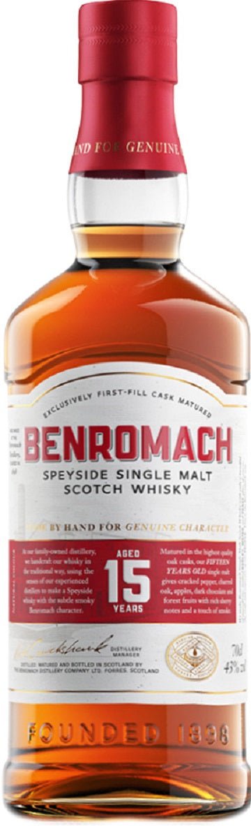 Benromach 15-Year-Old, Speyside Single Malt Scotch Whisky - Whisky - Caviste Wine