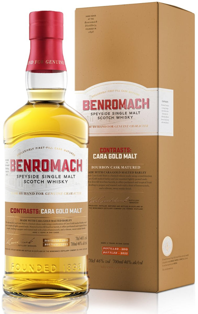 Benromach Contrasts: Cara Gold Malt, Speyside Single Malt Scotch Whisky - Whisky - Caviste Wine