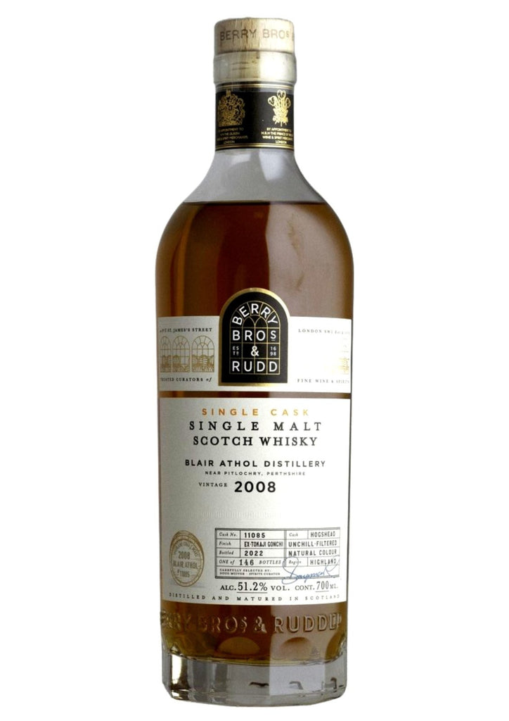 Berry Bros. & Rudd 2008 Blair Athol 14-Year-Old Tokaji Gonchi Cask, Highland Single Malt Whisky, 51.1% - Whisky - Caviste Wine