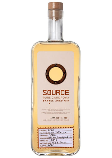 Cardrona The Source Felton Road Pinot Noir Barrel Aged 'Pink' Gin, 47% - Gin - Caviste Wine