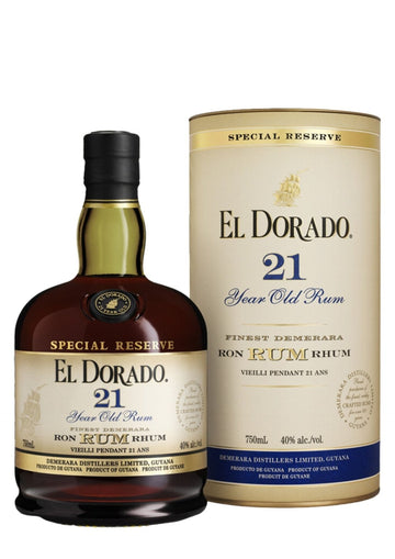 El Dorado 21-Year-Old Guyanan Rum, 40% - Rum - Caviste Wine