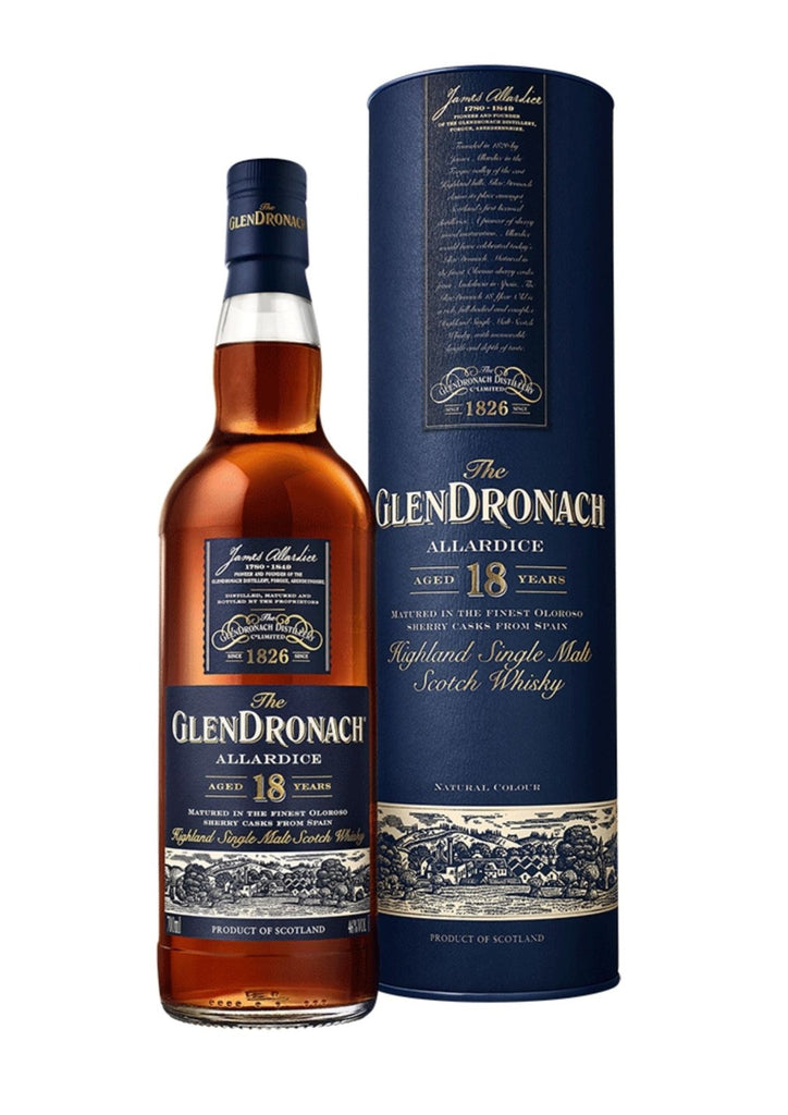 GlenDronach 18-Year-Old, Allardice, Single Malt Scotch Whisky, 43% - Whisky - Caviste Wine
