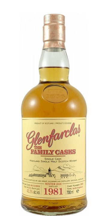 Glenfarclas Family Cask 1981 37-Year-Old Single Malt Scotch Whisky - Whisky - Caviste Wine