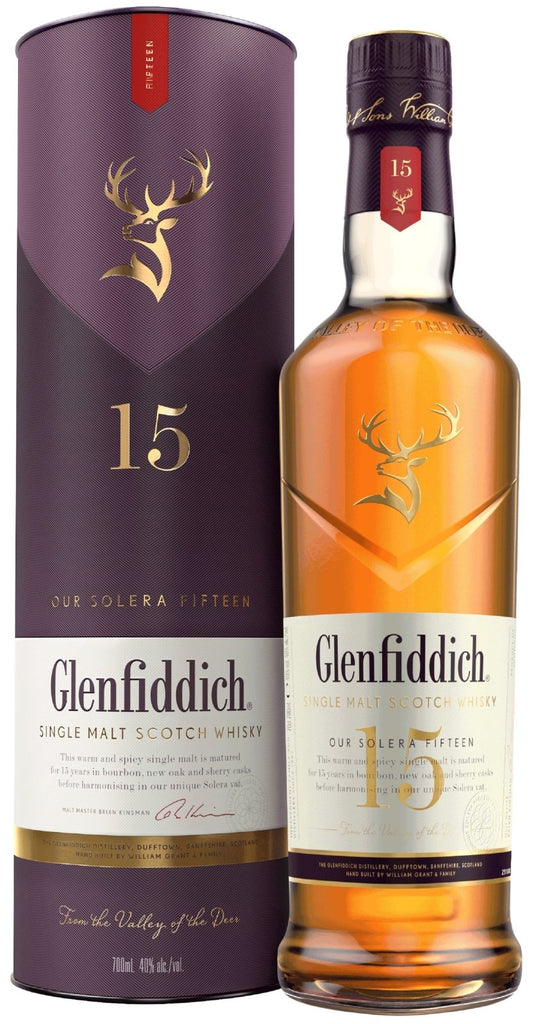 Glenfiddich 15-Year-Old Solera Reserve, Speyside Single Malt Whisky - Whisky - Caviste Wine