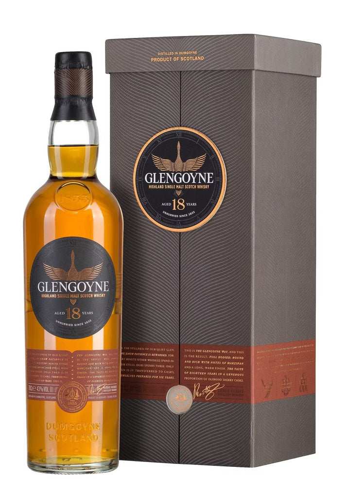 Glengoyne 18-Year-Old Single Malt Scotch Whisky, 43% - Whisky - Caviste Wine