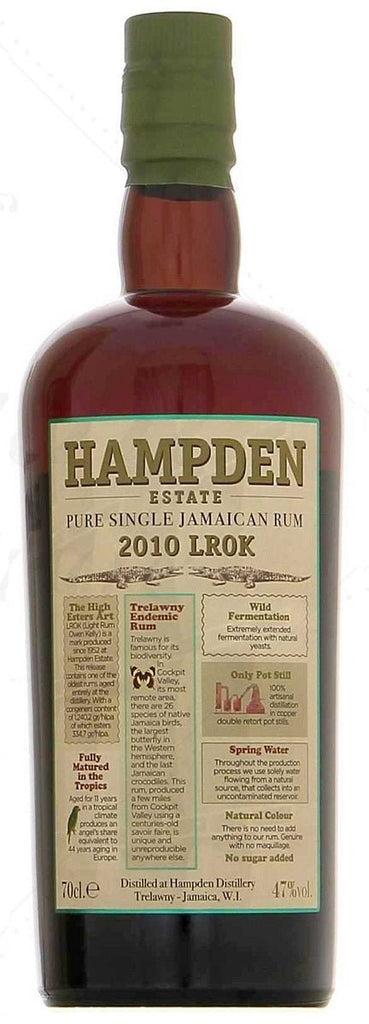 Hampden Estate 2010 LROK Pure Single Jamaican Rum - Rum - Caviste Wine
