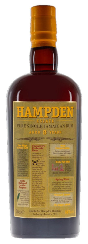 Hampden Estate 8-Year-Old Pure Single Jamaican Rum - Rum - Caviste Wine