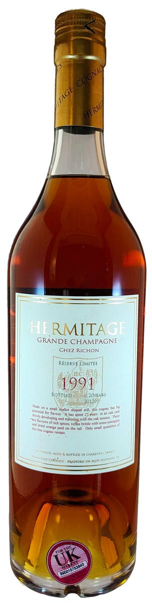 Hermitage 1991 Grand Champagne Cognac - Brandy - Caviste Wine