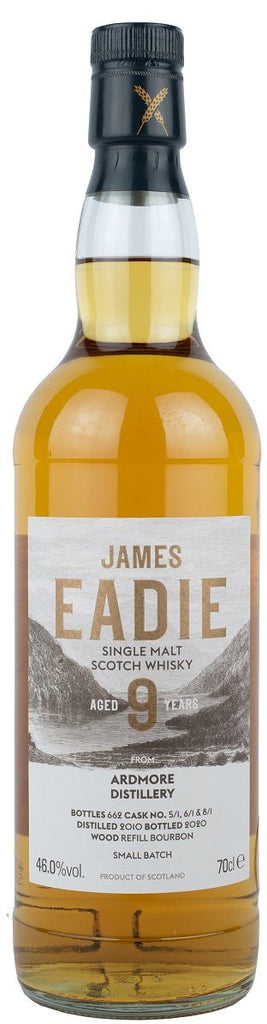 James Eadie Ardmore 9-Year-Old Single Malt Scotch Whisky, 46% - Whisky - Caviste Wine