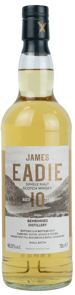James Eadie Benrinnes 10-Year-Old Single Malt Scotch Whisky, 46% - Whisky - Caviste Wine