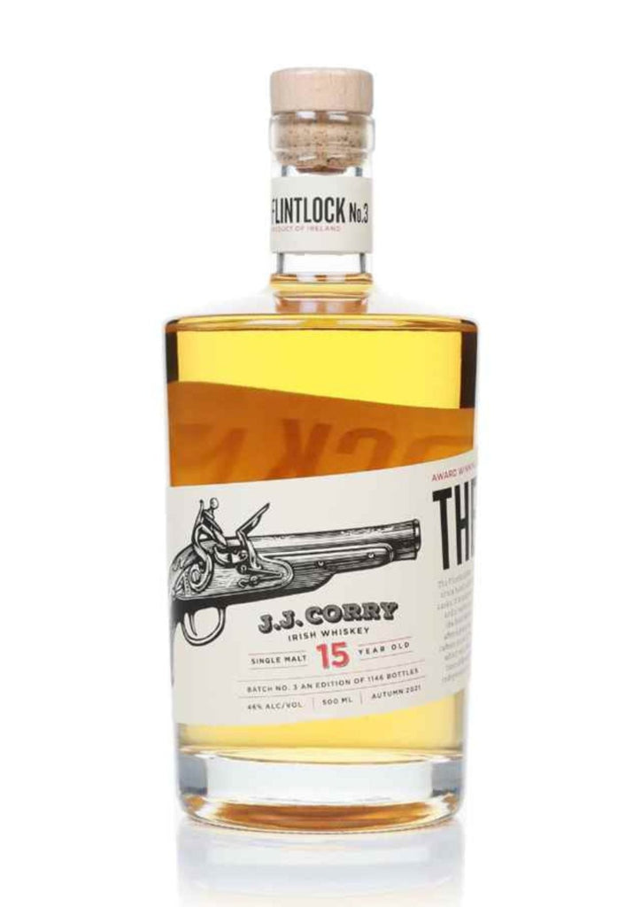 J.J. Corry The Flintlock Batch 3, 15-Year-Old Single Malt Irish Whiskey, 46% - Whisky - Caviste Wine