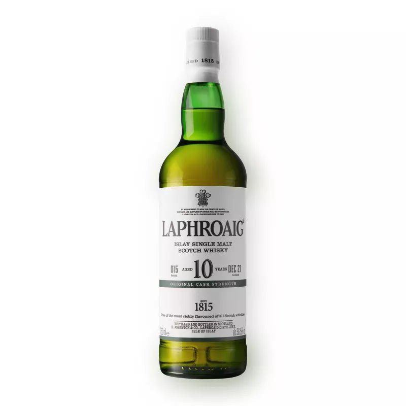 Laphroaig Cask Strength 10-Year-Old, Batch 15, Islay Single Malt Scotch Whisky, 56.5% - Whisky - Caviste Wine