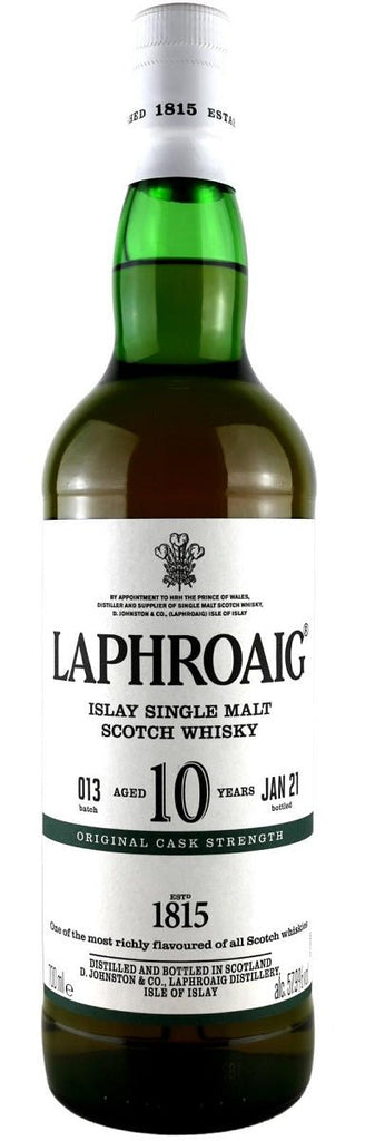 Laphroaig Cask Strength 10-Year-OldBatch 13Islay Single Malt Scotch Whisky - Whisky - Caviste Wine