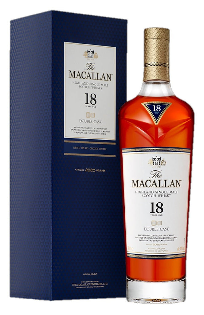 Macallan 18-Year-Old Double Cask, 2021, Single Malt Scotch Whisky, 43% - Whisky - Caviste Wine
